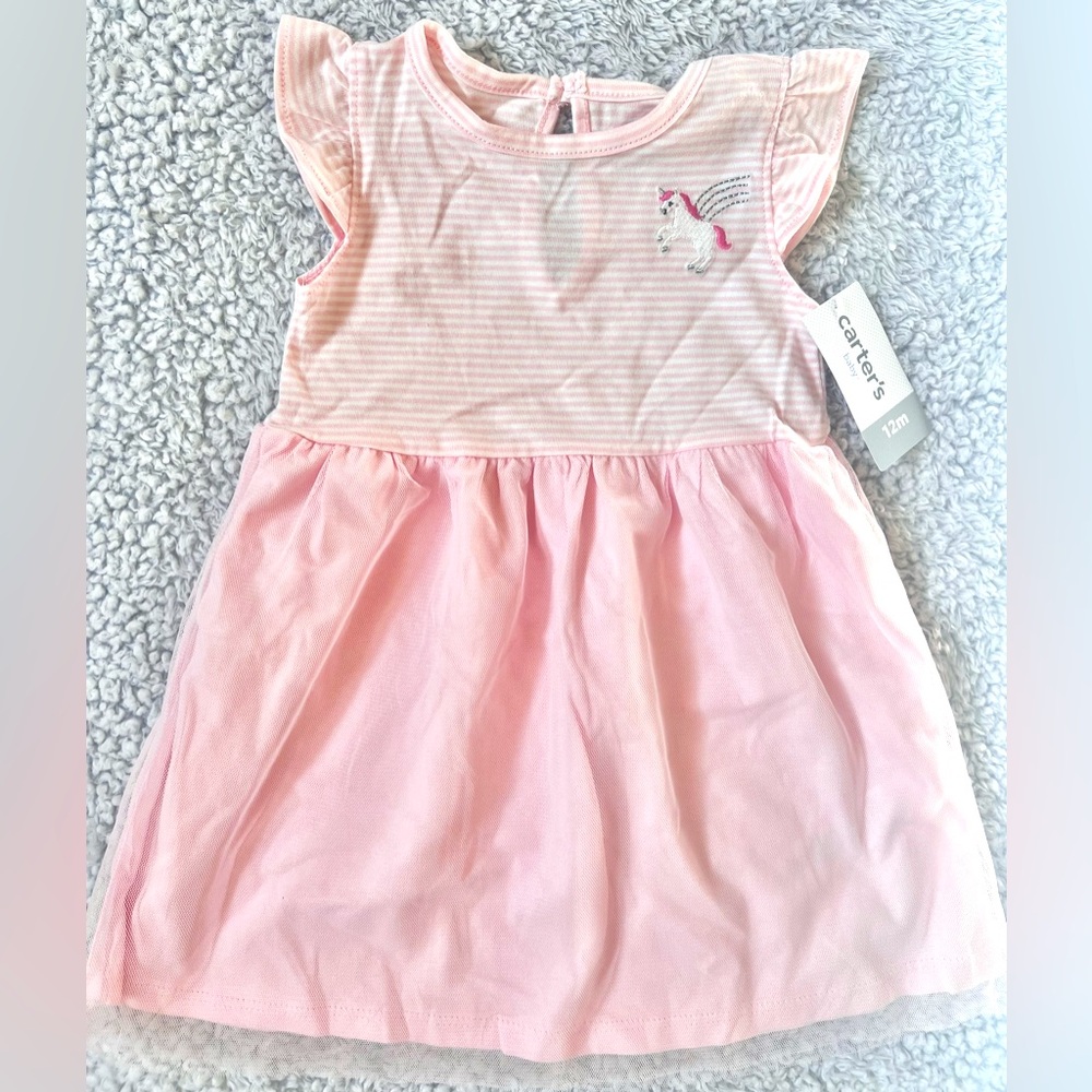 NWT Carters Baby Unicorn Dress